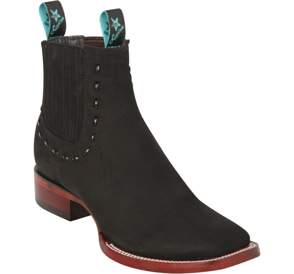 Los Altos Boots Boots Los Altos Women&#39;s Square Toe Ankle Boot Black LAB-32B2105