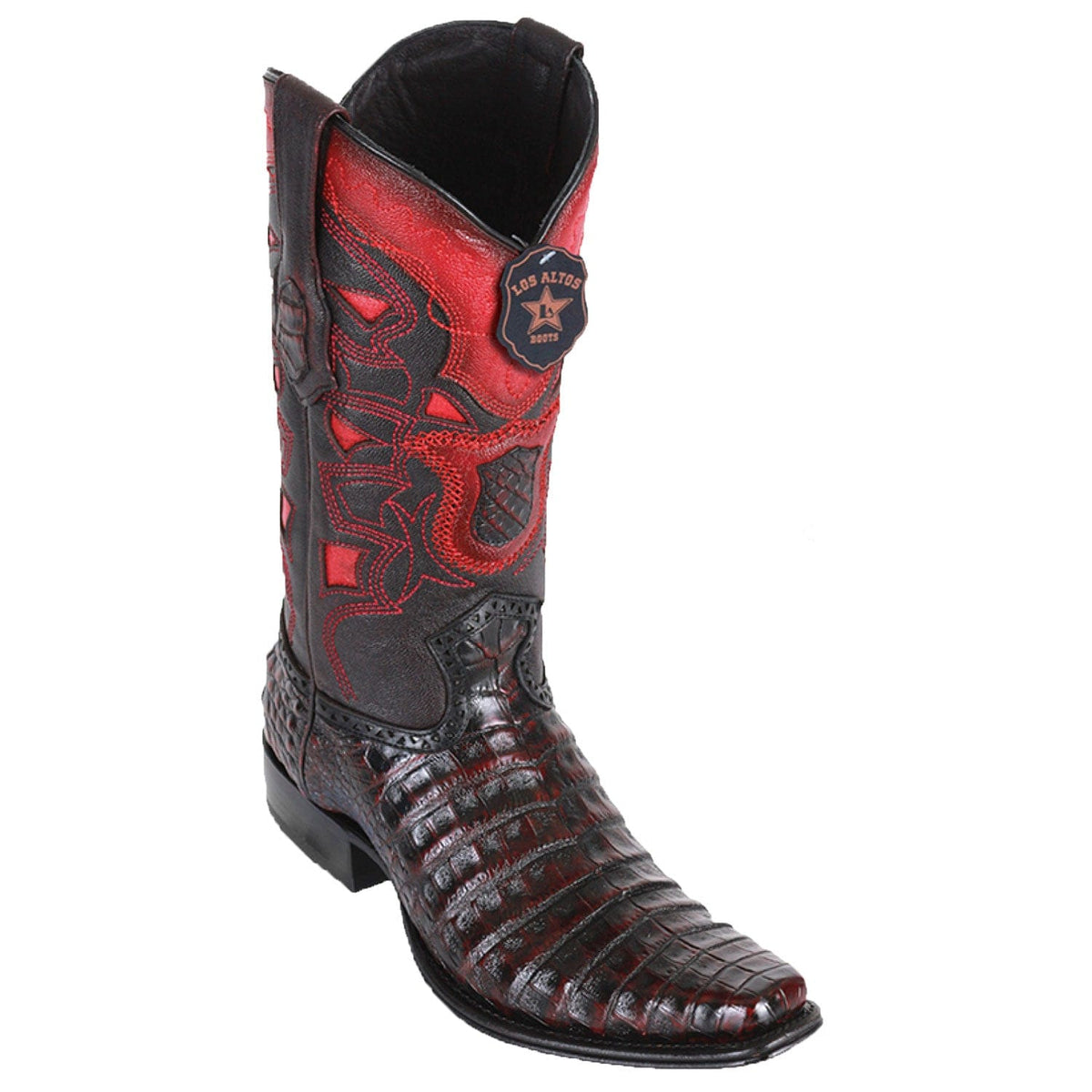 Los Altos Boots Boots Men&#39;s Los Altos Caiman Belly European Square Toe Boot 768218