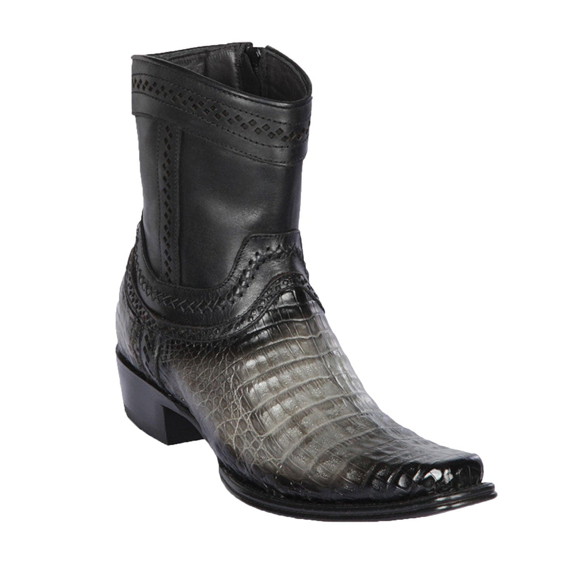 Los Altos Boots Boots Men&#39;s Los Altos Caiman Belly European Toe Short Boot 76B8238