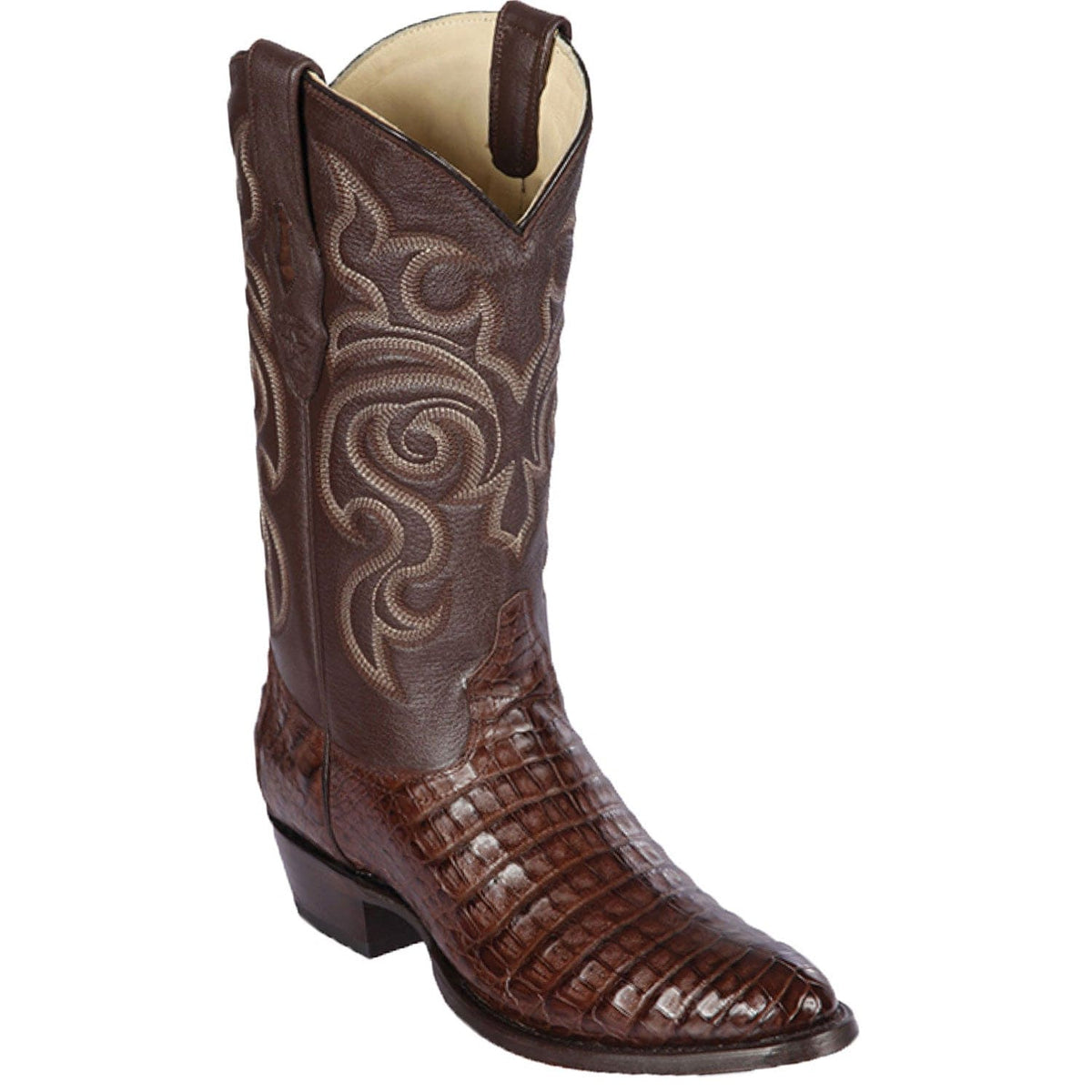 Los Altos Boots Boots Men&#39;s Los Altos Caiman Belly Skin Round Toe Boot 658207