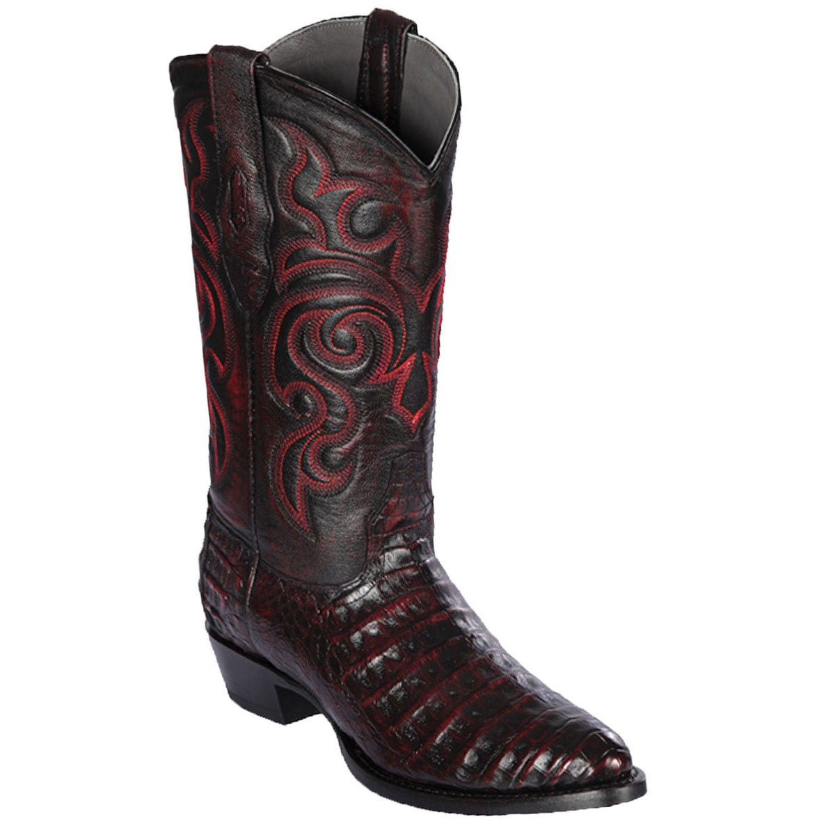 Los Altos Boots Boots Men&#39;s Los Altos Caiman Belly Skin Round Toe Boot 658218