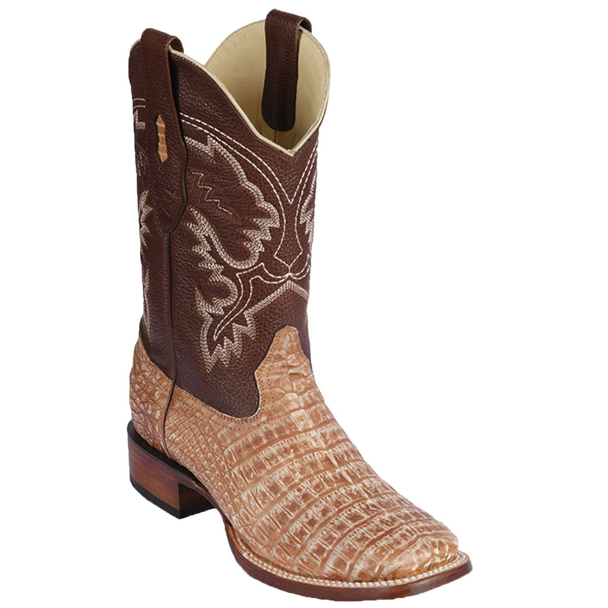 Los Altos Boots Boots Men&#39;s Los Altos Caiman Belly Skin Wide Square Toe Boot 8228232