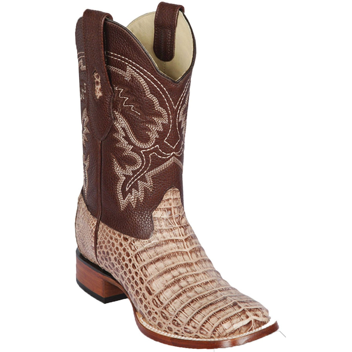 Los Altos Boots Boots Men&#39;s Los Altos Caiman Belly Skin Wide Square Toe Boot 8228272