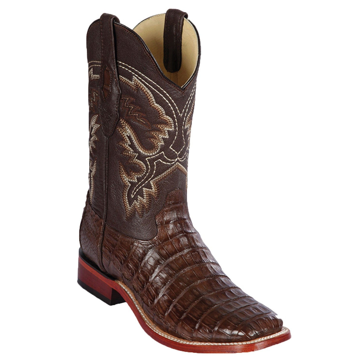 Los Altos Boots Boots Men&#39;s Los Altos Caiman Belly Skin Wide Square Toe Boot 822A8207