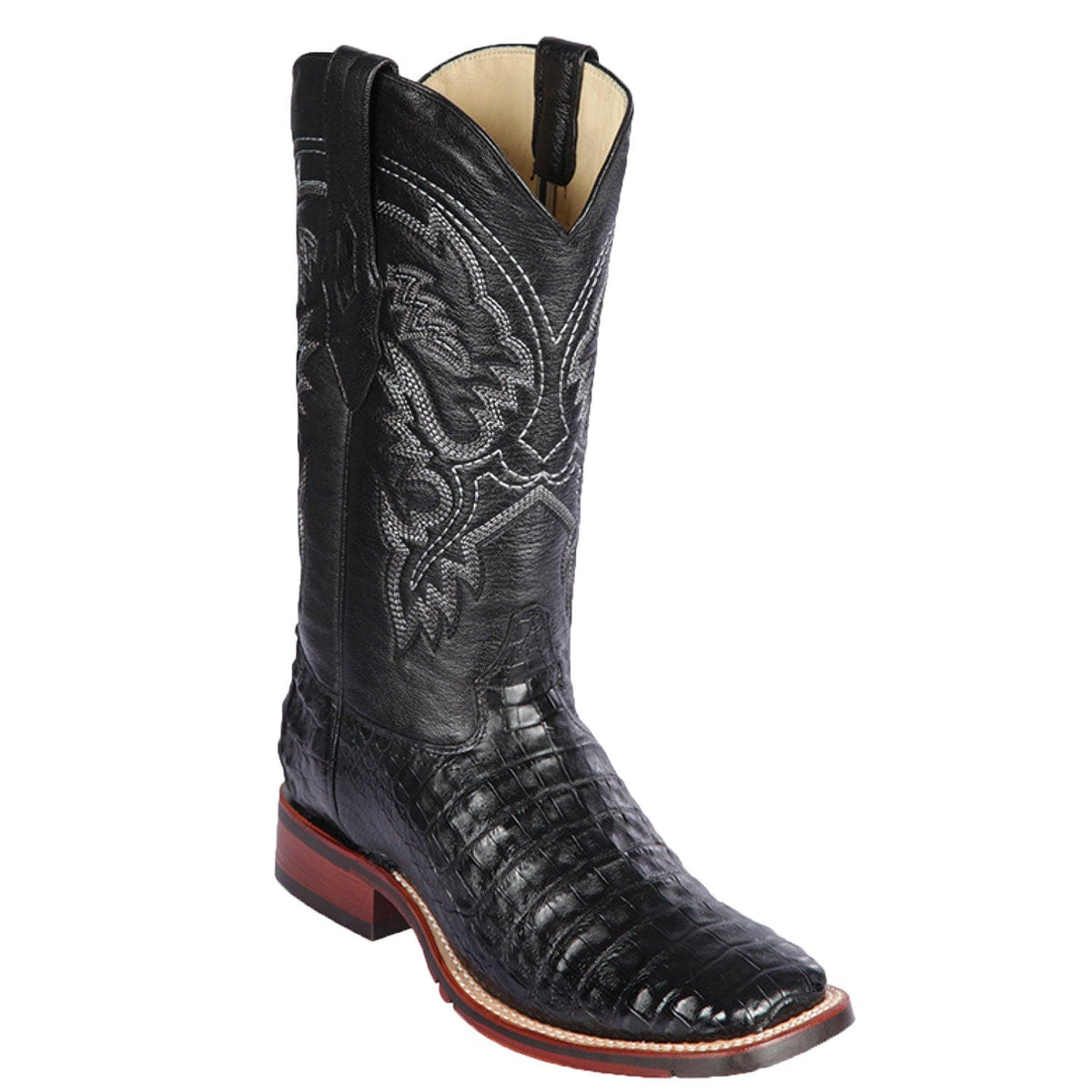 Los Altos Boots Boots Men&#39;s Los Altos Caiman Belly Wide Square Toe Boot 8268205