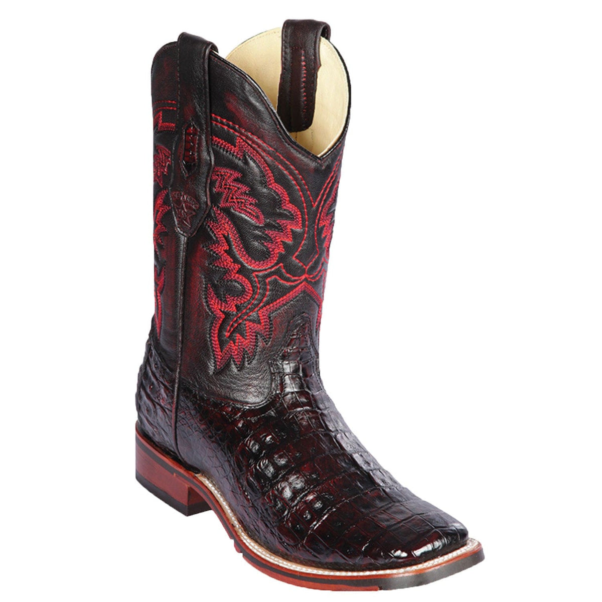 Los Altos Boots Boots Men&#39;s Los Altos Caiman Belly Wide Square Toe Boot 8268218