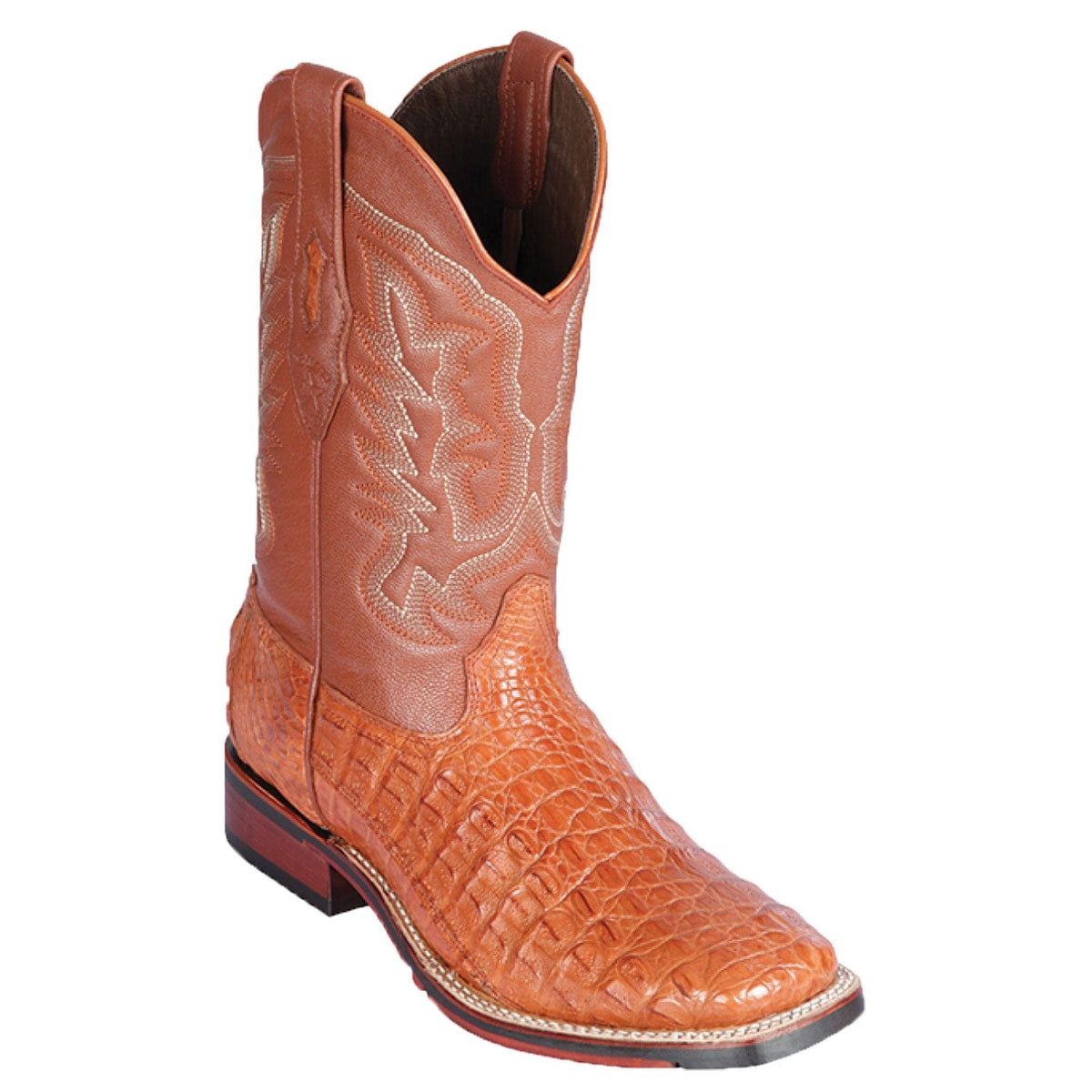 Los Altos Boots Boots Men&#39;s Los Altos Caiman Flank Wide Square Toe Boot 826A1803