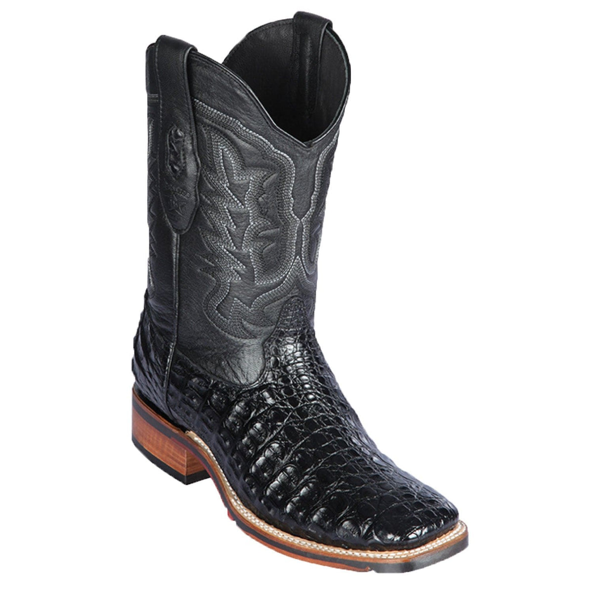 Los Altos Boots Boots Men&#39;s Los Altos Caiman Flank Wide Square Toe Boot 826A1805