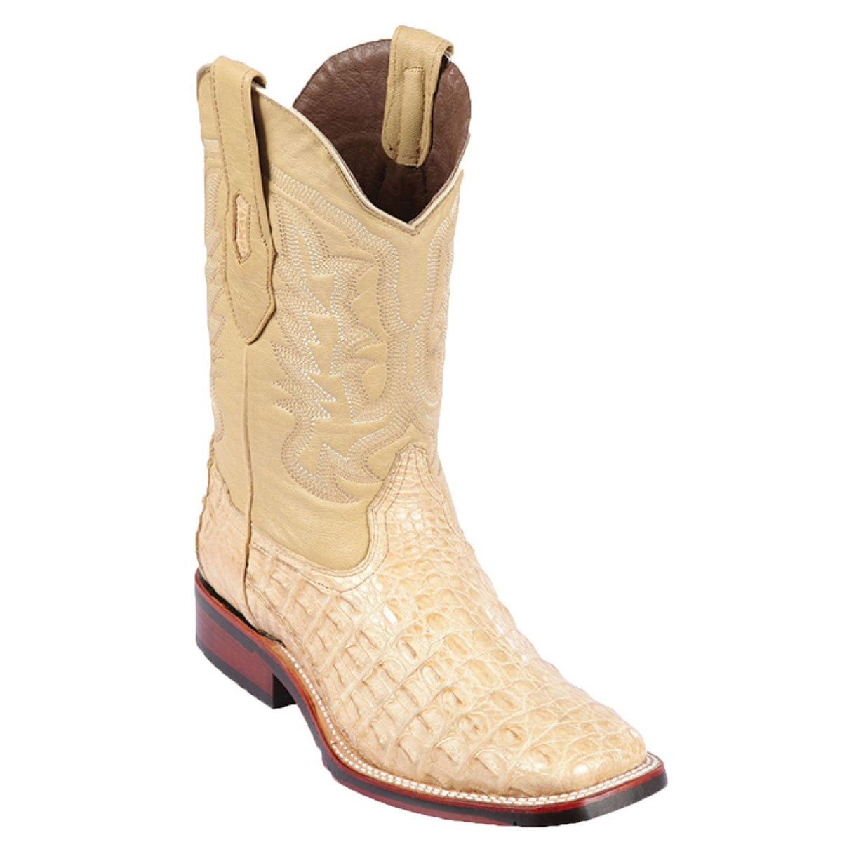 Los Altos Boots Boots Men&#39;s Los Altos Caiman Flank Wide Square Toe Boot 826A1811