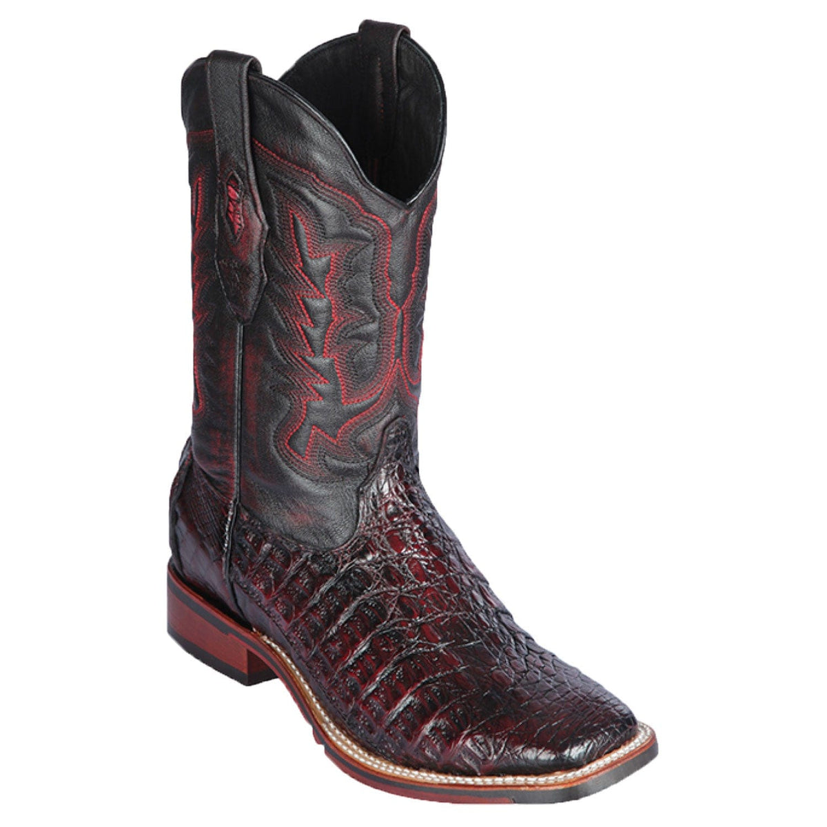 Los Altos Boots Boots Men&#39;s Los Altos Caiman Flank Wide Square Toe Boot 826A1818