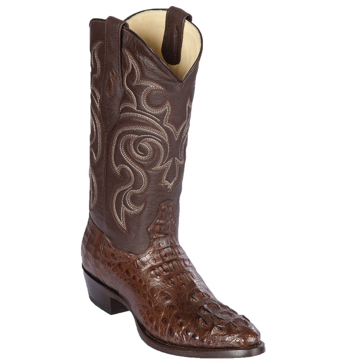 Los Altos Boots Boots Men&#39;s Los Altos Caiman Hornback Round Toe Boot 650207