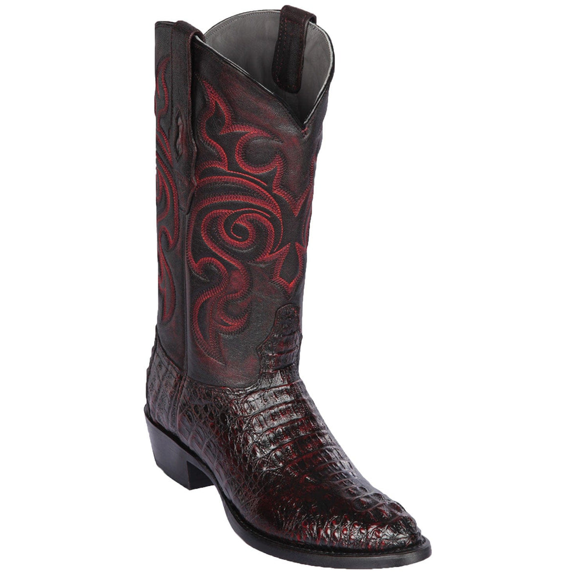 Los Altos Boots Boots Men&#39;s Los Altos Caiman Hornback Round Toe Boot 650218