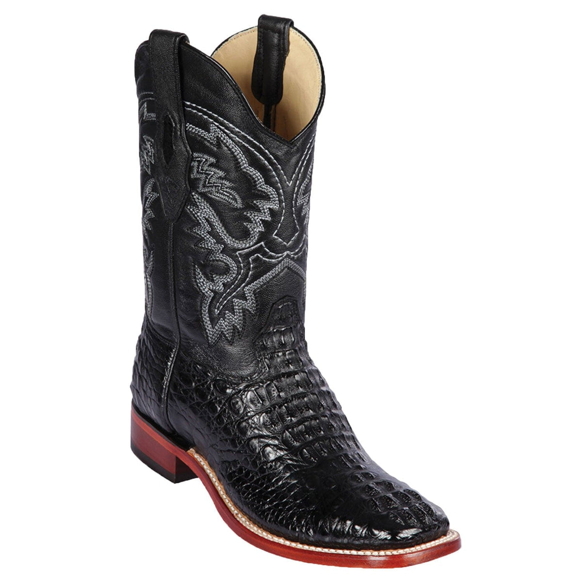 Los Altos Boots Boots Men&#39;s Los Altos Caiman Hornback Wide Square Toe Boot 8220205