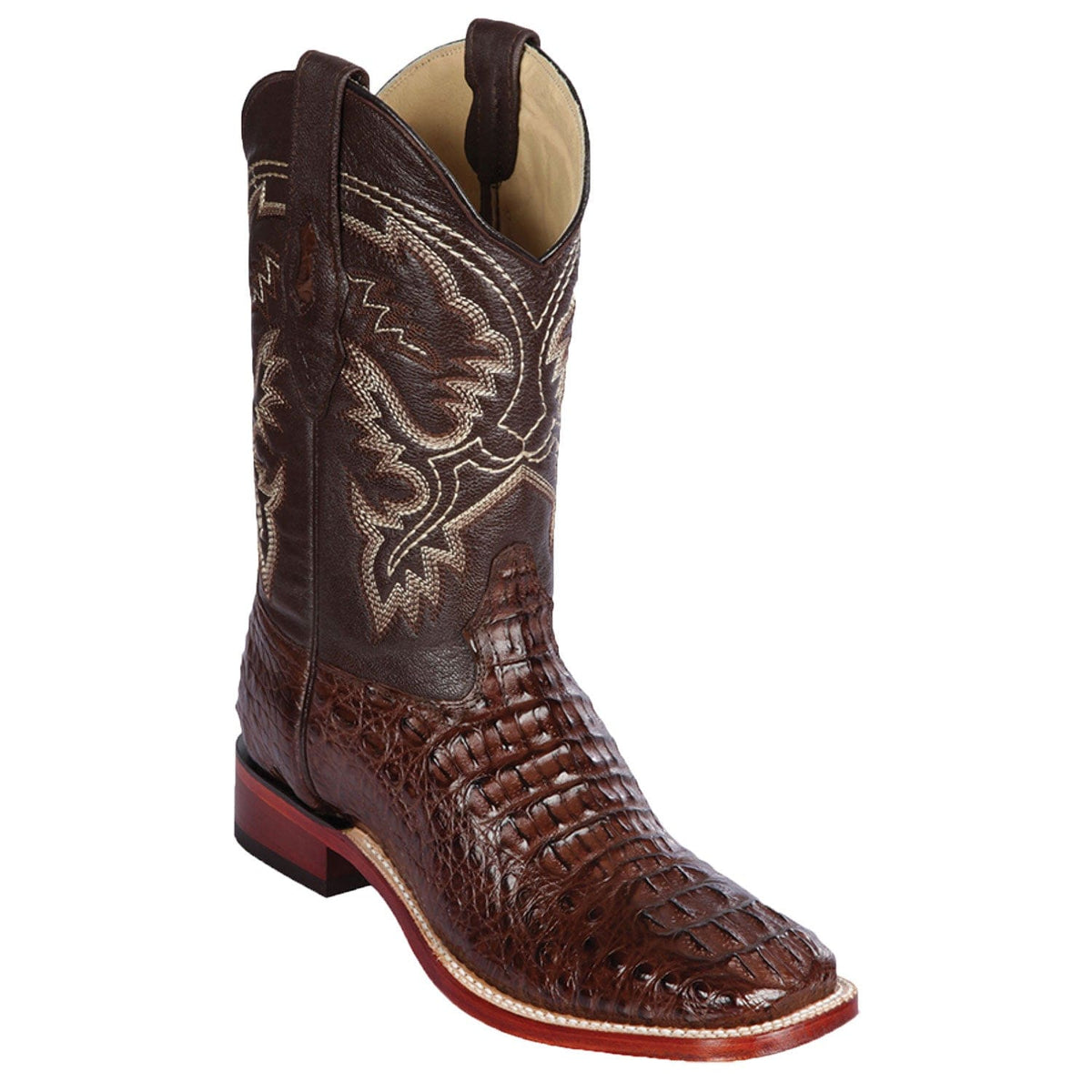 Los Altos Boots Boots Men&#39;s Los Altos Caiman Hornback Wide Square Toe Boot 8220207