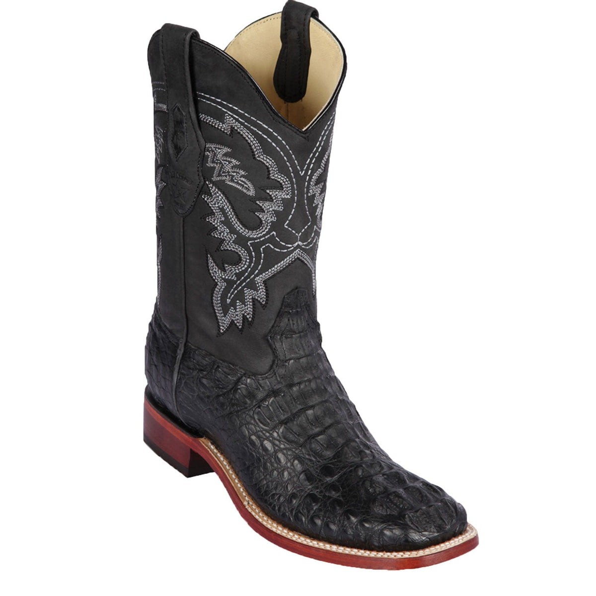 Los Altos Boots Boots Men&#39;s Los Altos Caiman Hornback Wide Square Toe Boot 822G0205