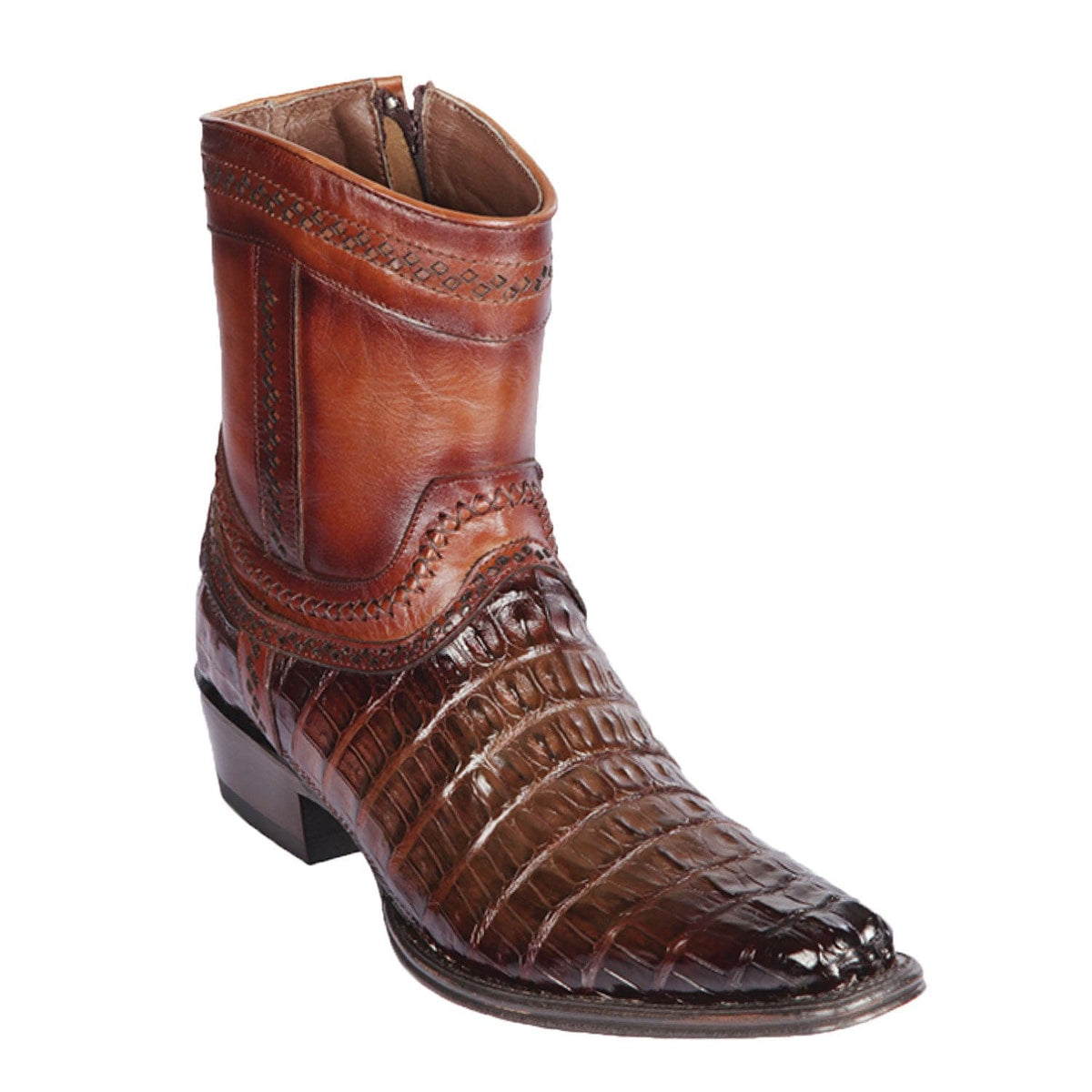 Los Altos Boots Boots Men&#39;s Los Altos Caiman Tail European Toe Short Boot 76B0116