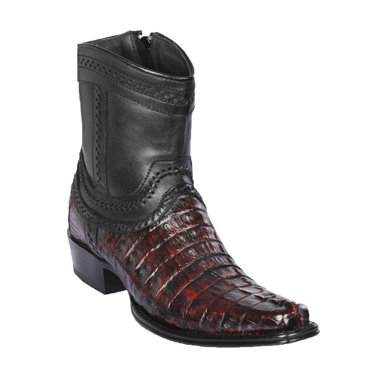 Los Altos Boots Boots Men&#39;s Los Altos Caiman Tail European Toe Short Boot 76B0118