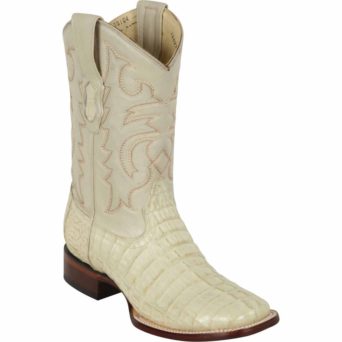 Los Altos Boots Boots Men&#39;s Los Altos Caiman Tail Wide Square Toe Boot 8220104