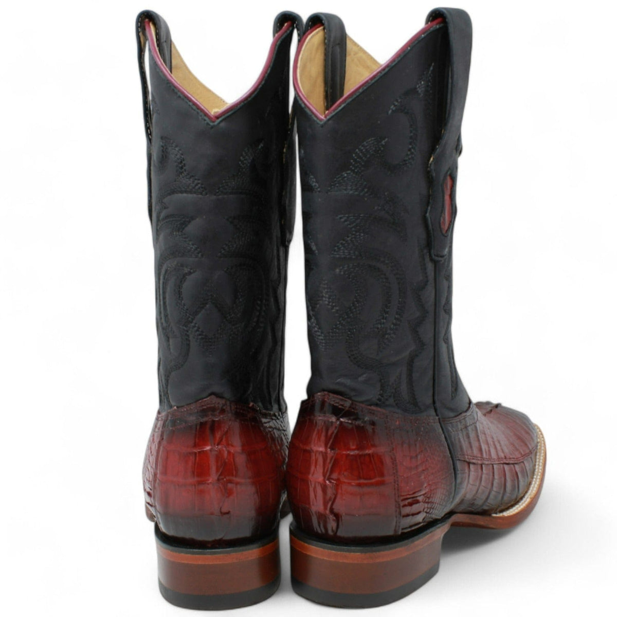 Los Altos Boots Boots Men&#39;s Los Altos Caiman Tail Wide Square Toe Boot 8220143