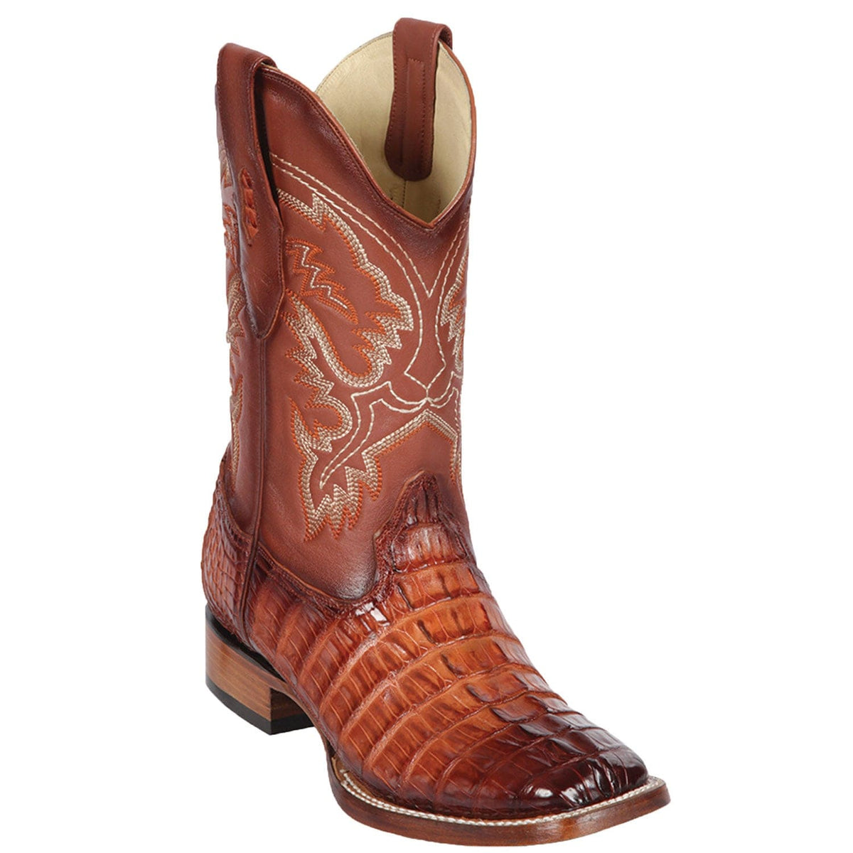 Los Altos Boots Boots Men&#39;s Los Altos Caiman Tail Wide Square Toe Boot 8220157