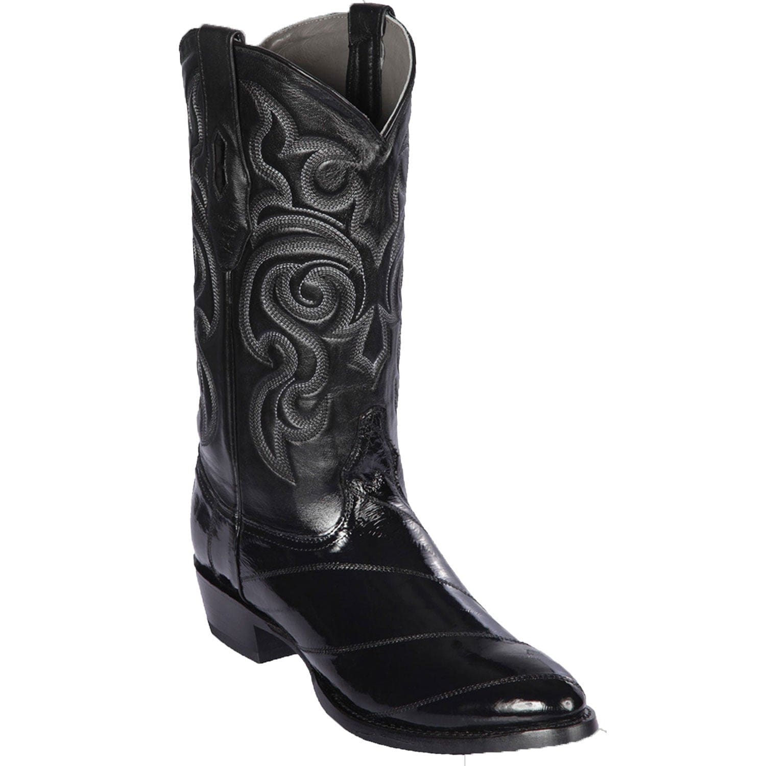 Los Altos Boots Boots Men's Los Altos Eel Skin Round Toe Boots 650803