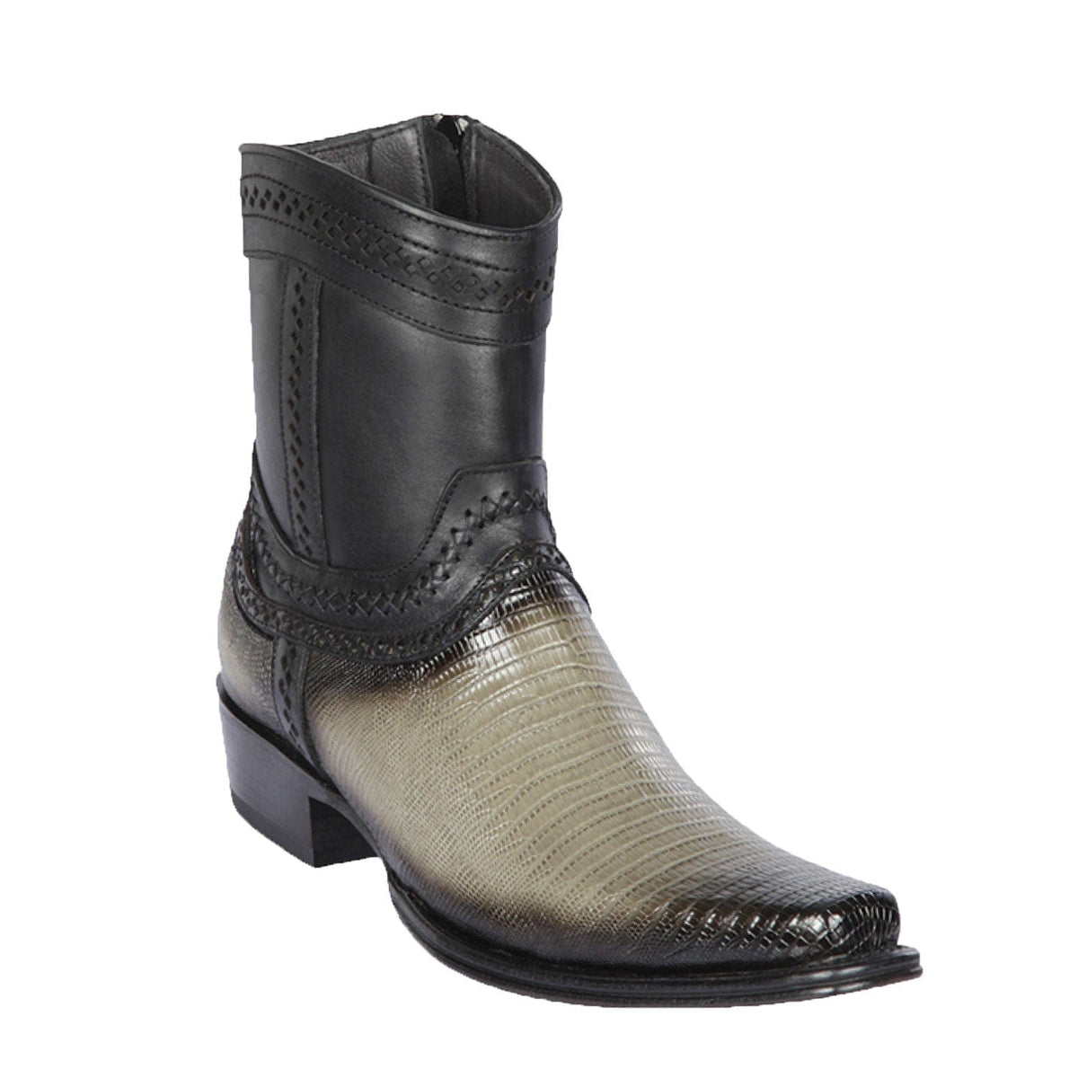 Los Altos Boots Boots Men&#39;s Los Altos Lizard Skin European Toe Short Boot 76B0738