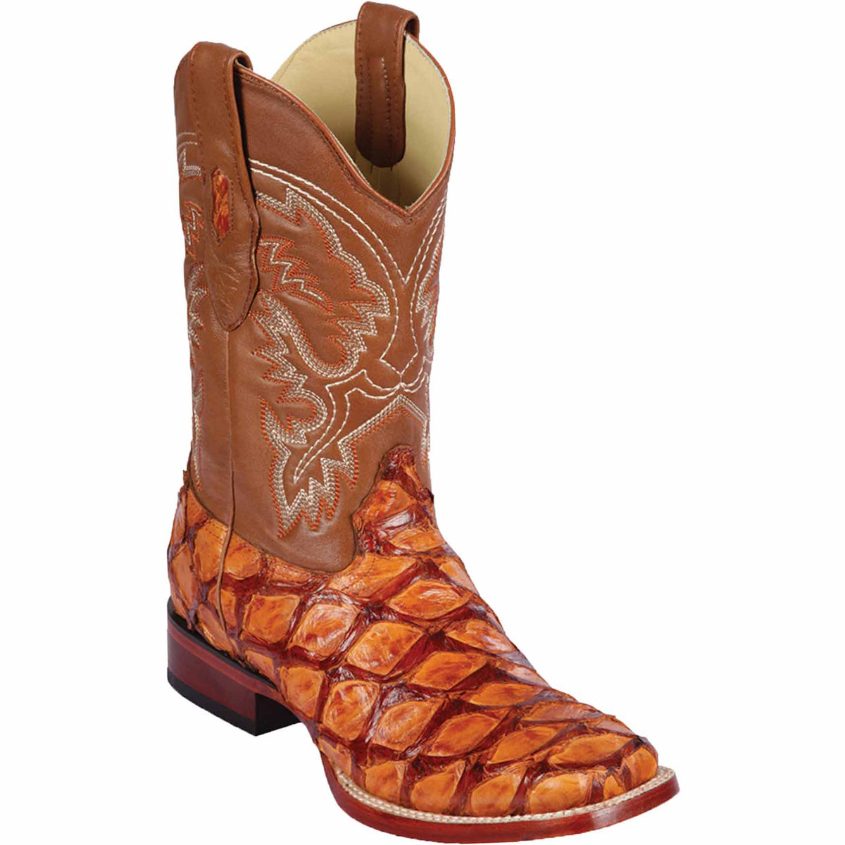 Los Altos Boots Boots Men&#39;s Los Altos Monster Fish Skin Wide Square Toe Boot 8221003