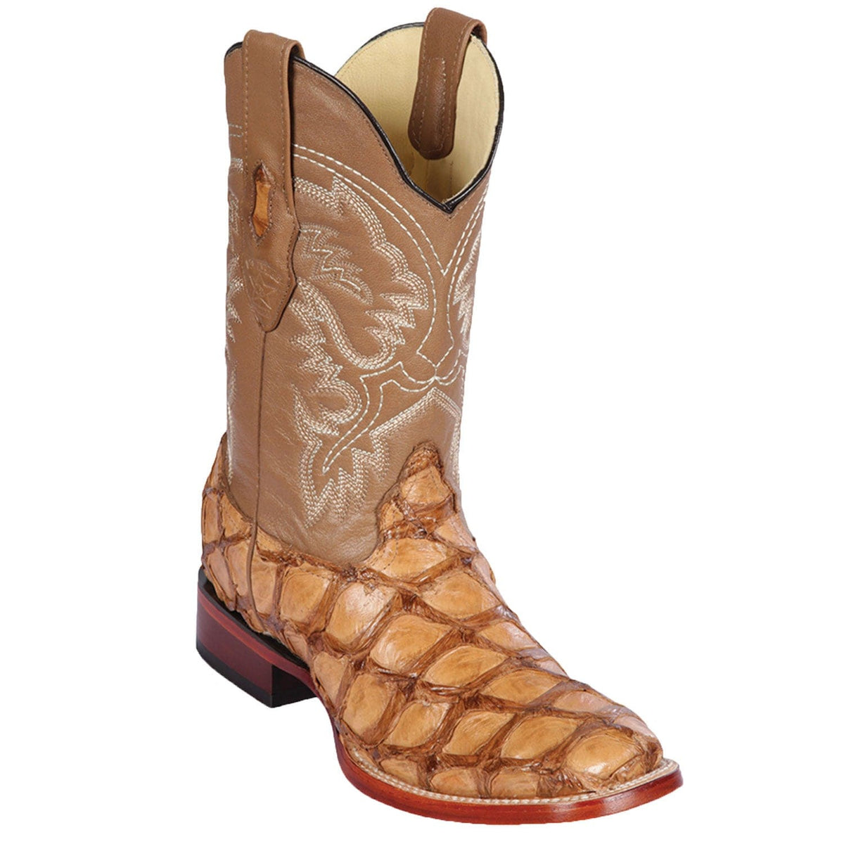 Los Altos Boots Boots Men&#39;s Los Altos Monster Fish Skin Wide Square Toe Boot 8221011