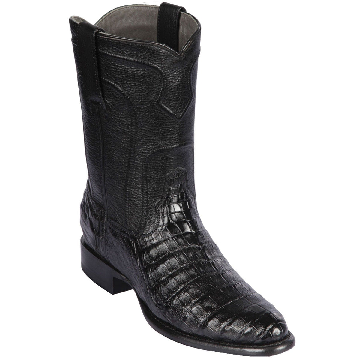 Los Altos Boots Boots Men&#39;s Los Altos Original Caiman Belly Roper Toe Boots 698205