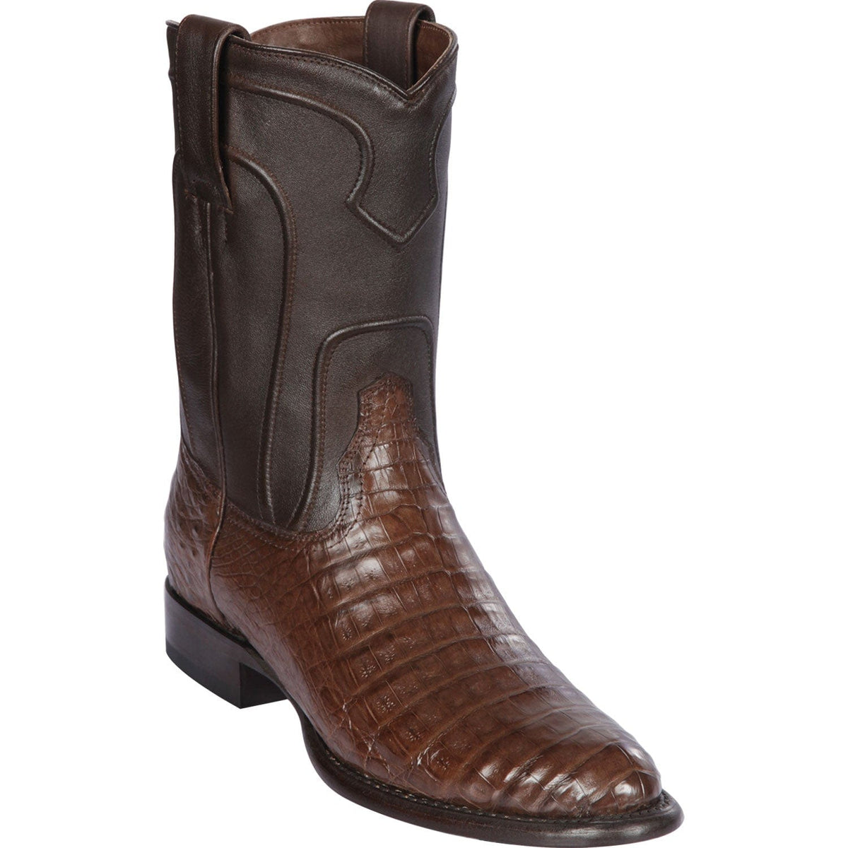 Los Altos Boots Boots Men&#39;s Los Altos Original Caiman Belly Roper Toe Boots 698207