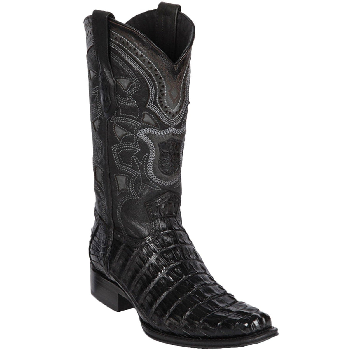 Los Altos Boots Boots Men&#39;s Los Altos Original Caiman Tail European Square Toe Boot 760105