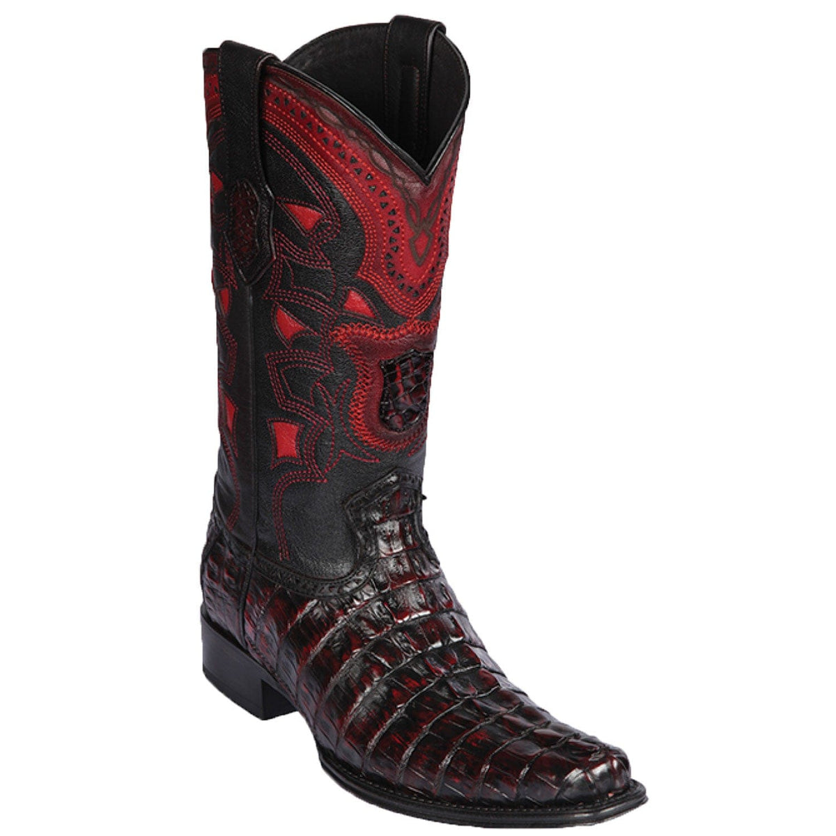 Los Altos Boots Boots Men&#39;s Los Altos Original Caiman Tail European Square Toe Boot 760118