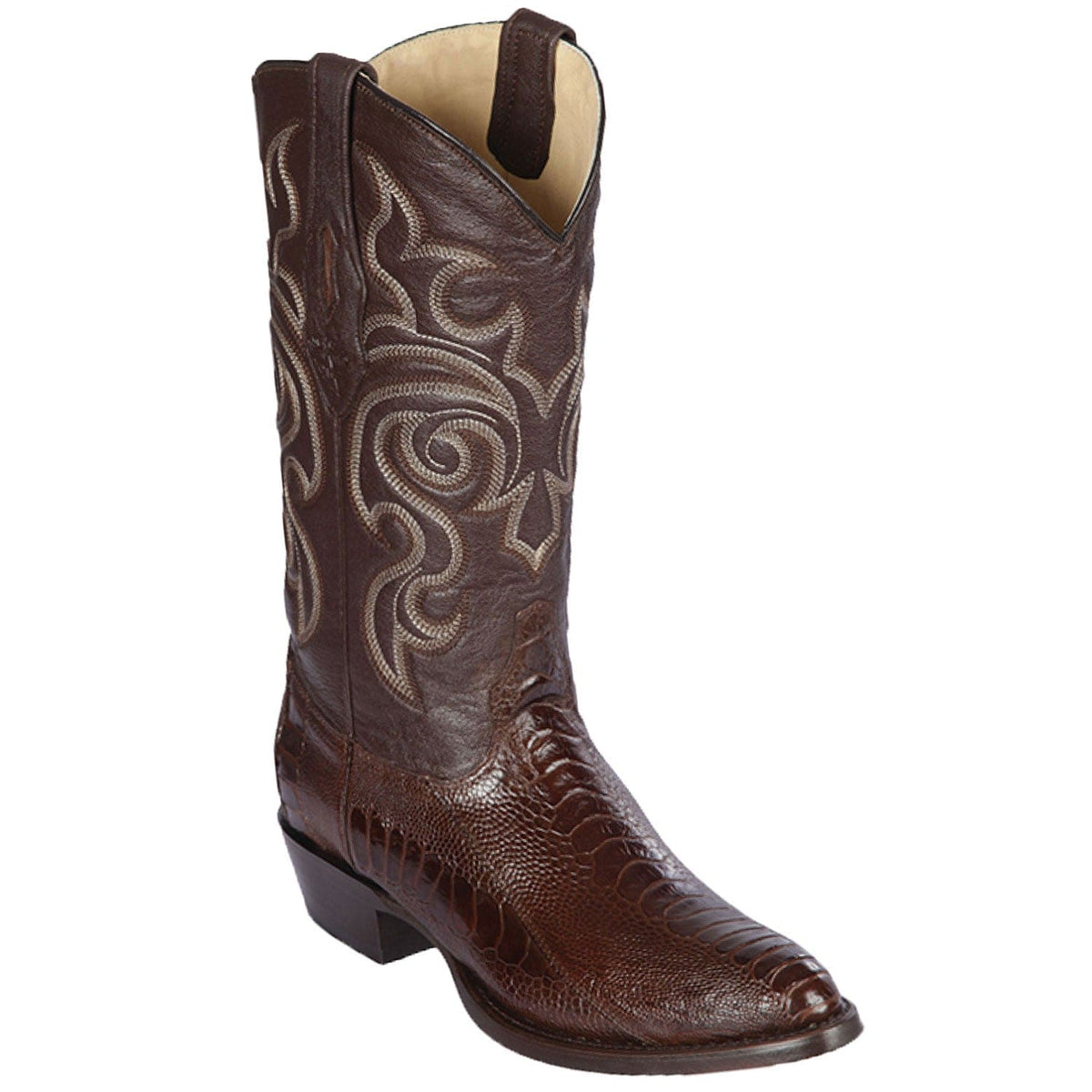 Los Altos Boots Boots Men&#39;s Los Altos Original Ostrich Leg Round Toe Boot 650507