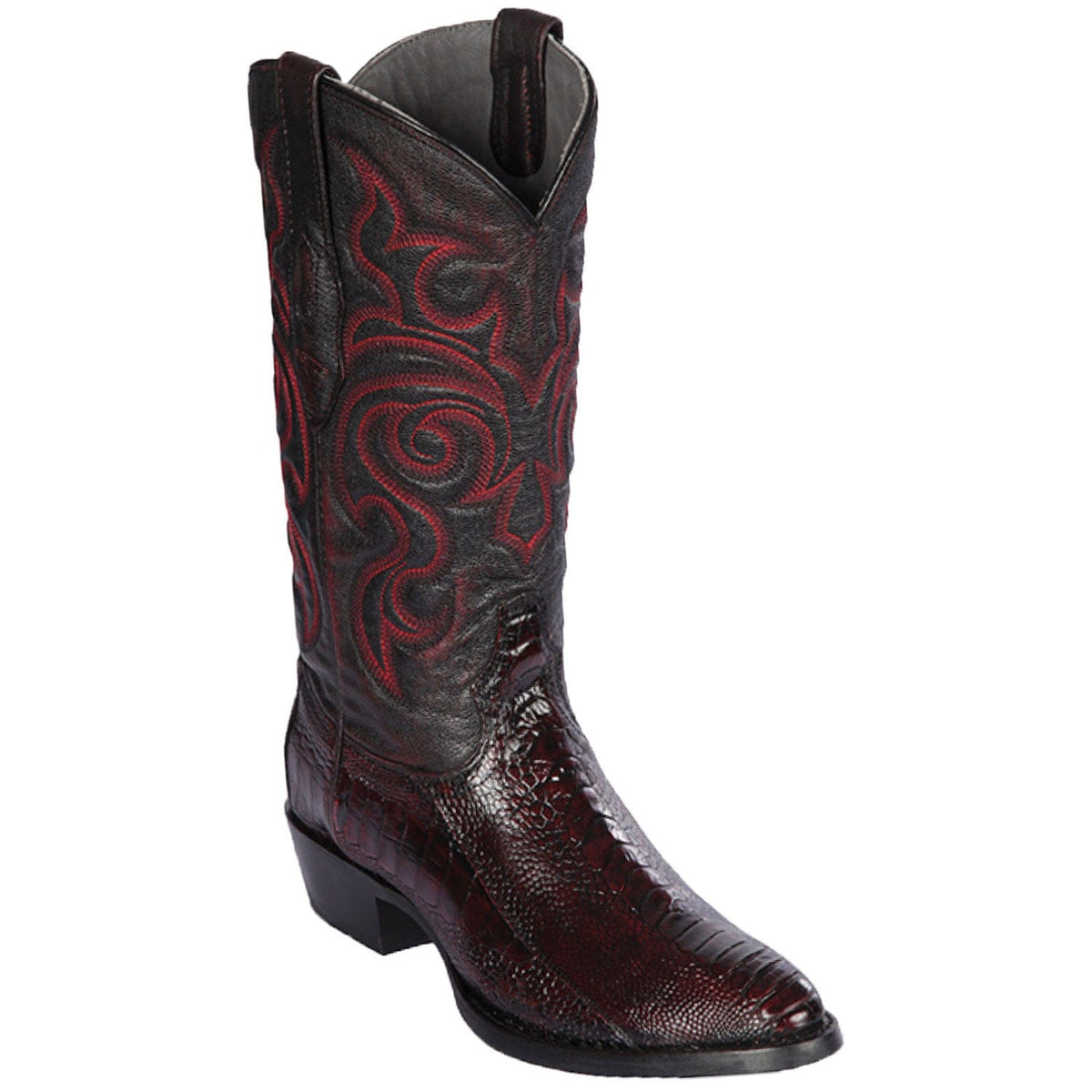 Los Altos Boots Boots Men&#39;s Los Altos Original Ostrich Leg Round Toe Boot 650518