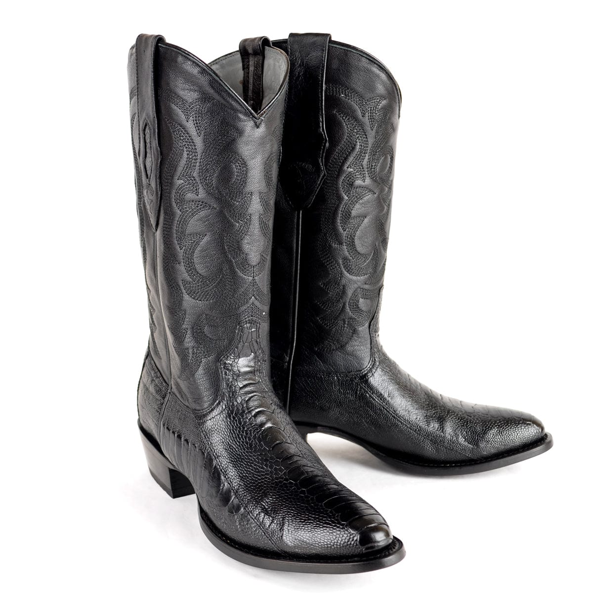 Los Altos Boots Boots Men&#39;s Los Altos Original Ostrich Leg Round Toe Boots 6505