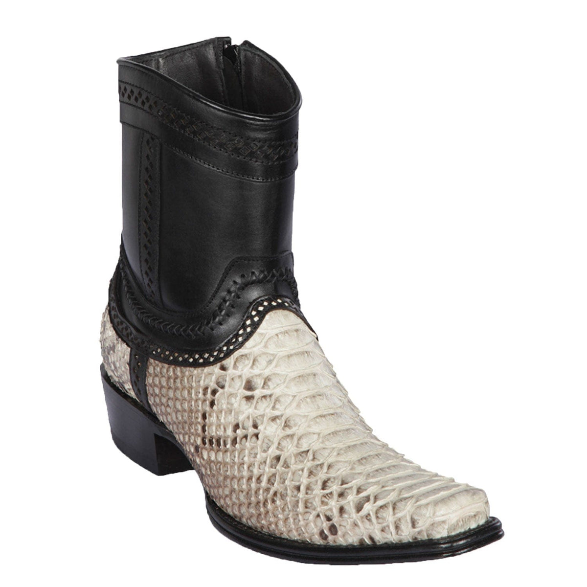 Los Altos Boots Boots Men&#39;s Los Altos Original Python Skin European Toe Short Boot 76B5749