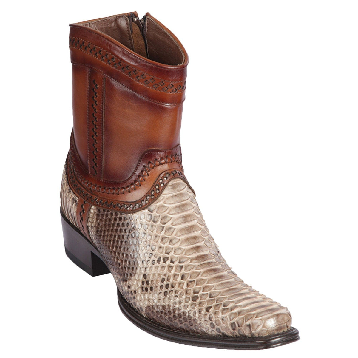 Los Altos Boots Boots Men&#39;s Los Altos Original Python Skin European Toe Short Boot 76B5785