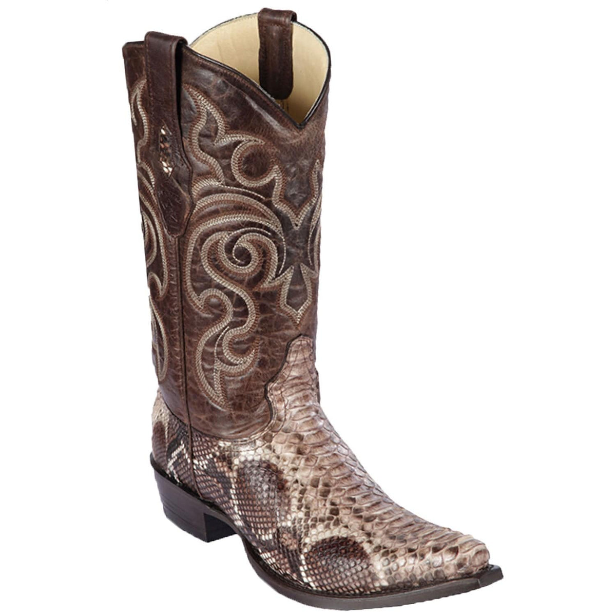 Los Altos Boots Boots Men&#39;s Los Altos Original Python Snip Toe Boot 945785