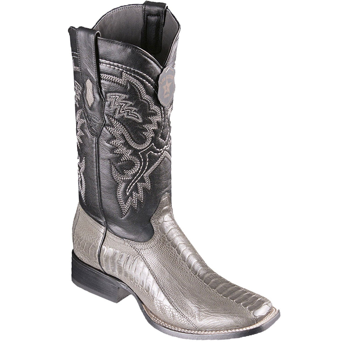 Los Altos Boots Boots Men&#39;s Los Altos Ostrich Leg Skin Wide Square Toe Boot 8220509