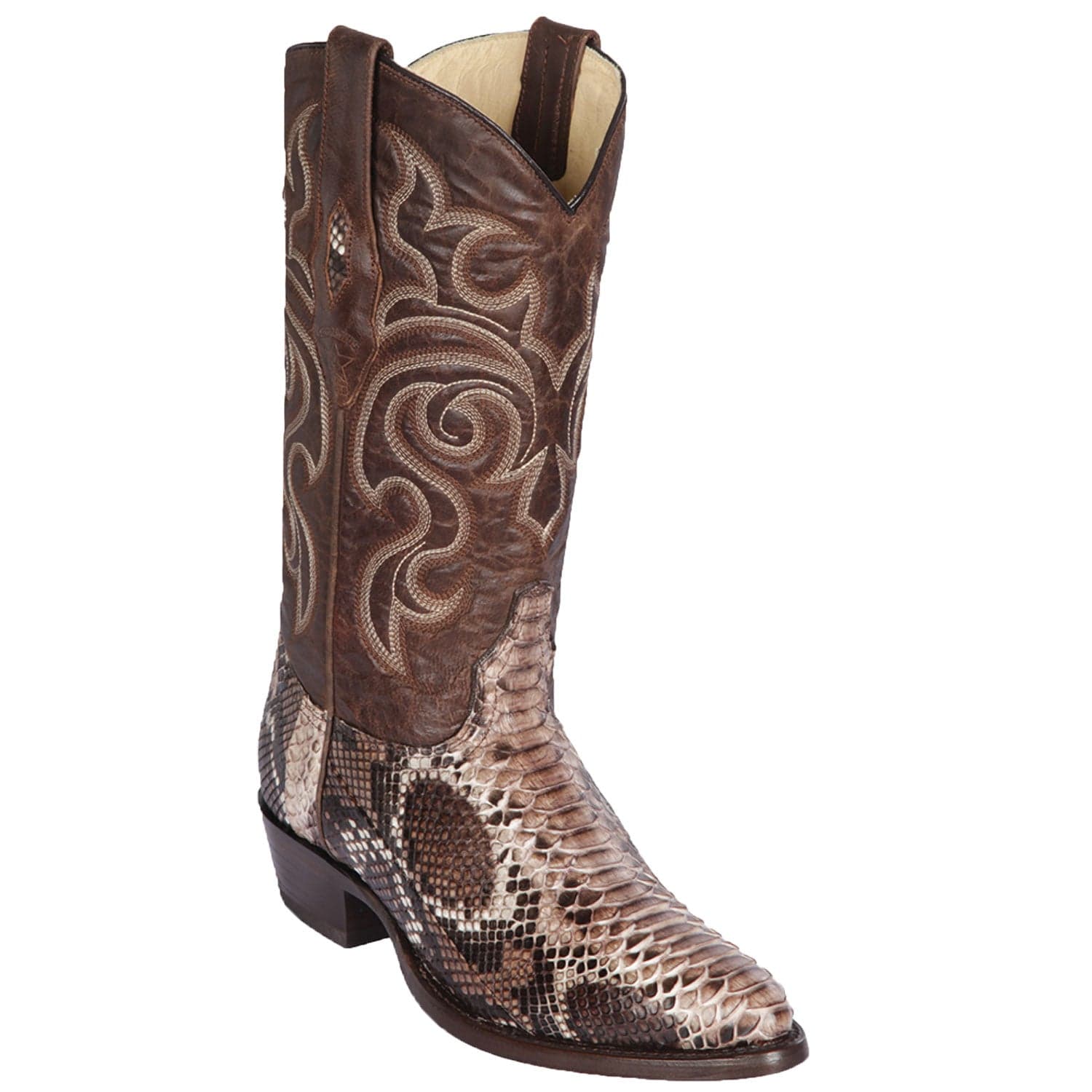 Los Altos Boots Boots Men's Los Altos Python Round Toe Boot 655749