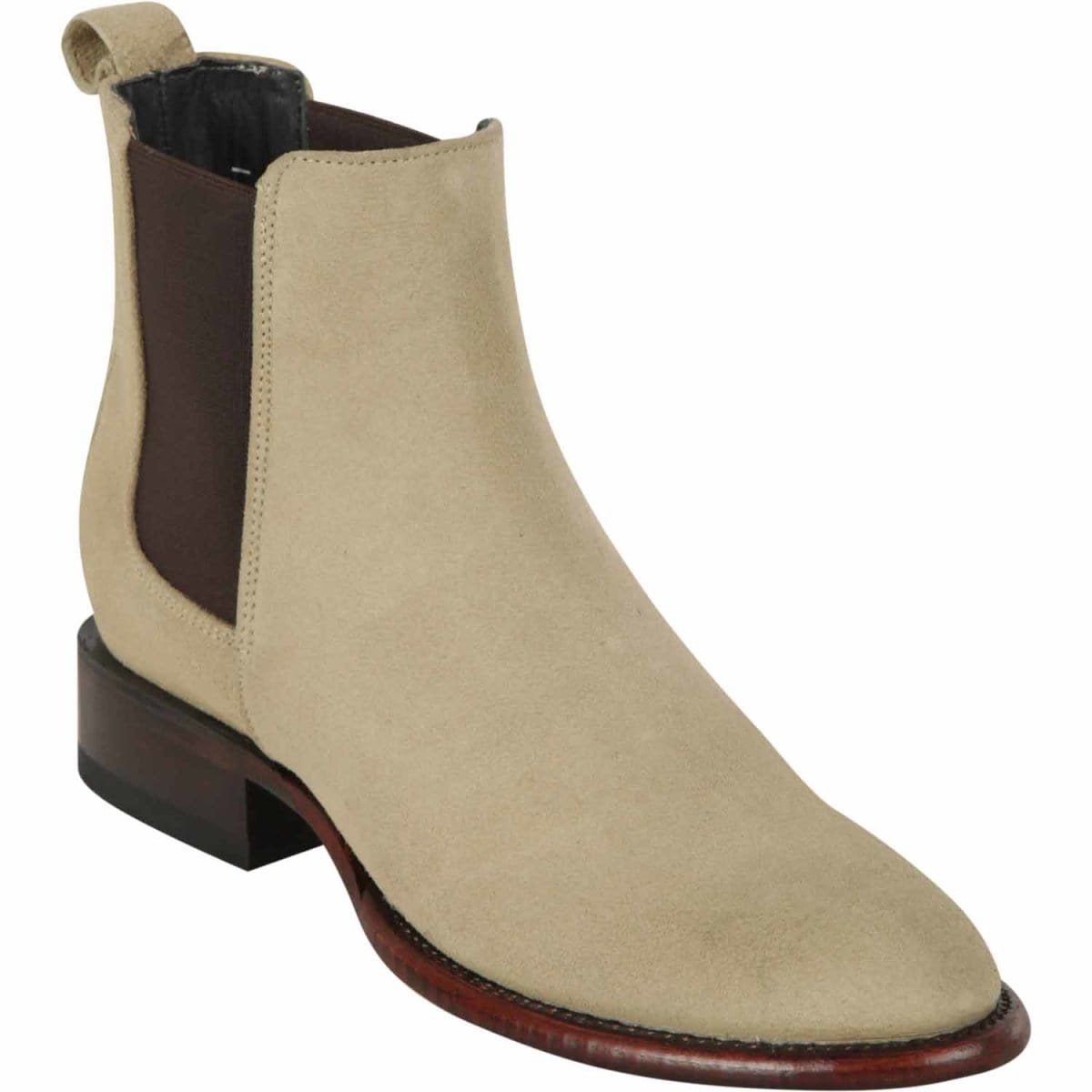 Los Altos Boots Boots Oryx / 6 Los Altos Men&#39;s Round Toe Suede Leather Short Boots - Oryx 69B6611