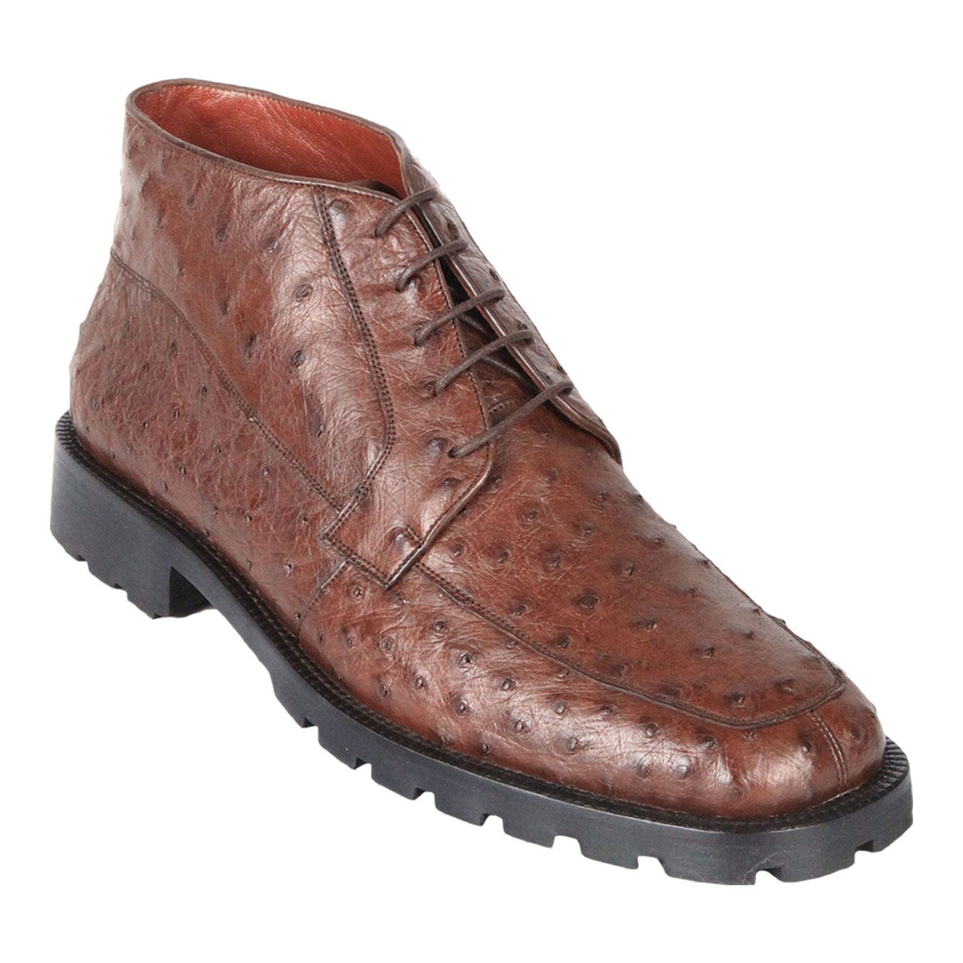 Los Altos Boots Shoes Brown / 6 Men's Original Exotic Ostrich Skin Shoes LAB-ZA20603