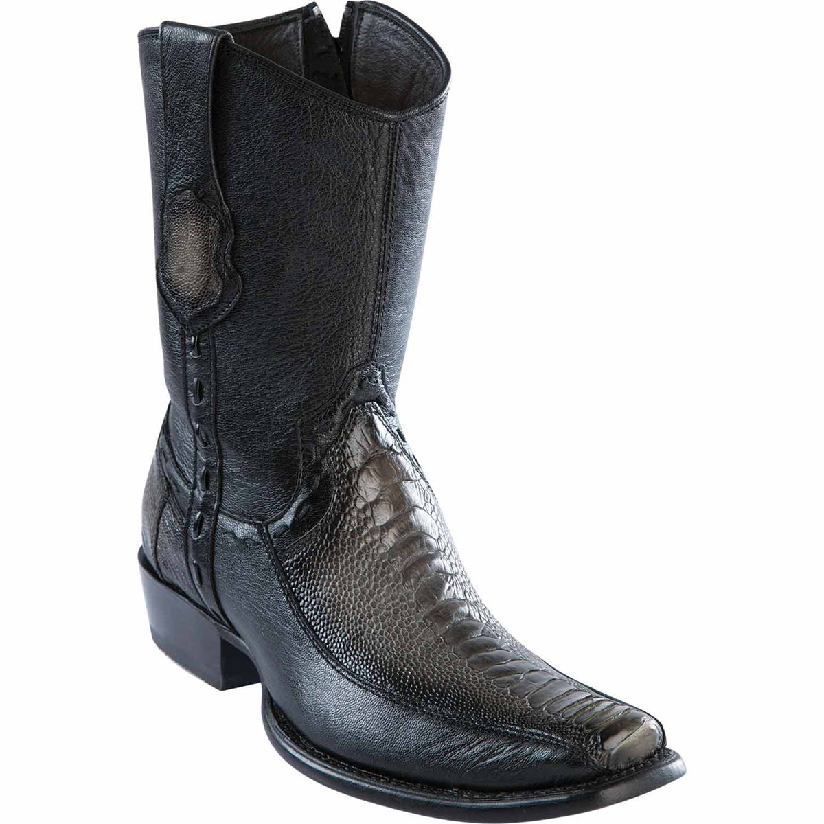 New West Boots Boots 6 Men&#39;s Wild West Ostrich Leg with Deer Dubai Toe Short Boot 279BF0538