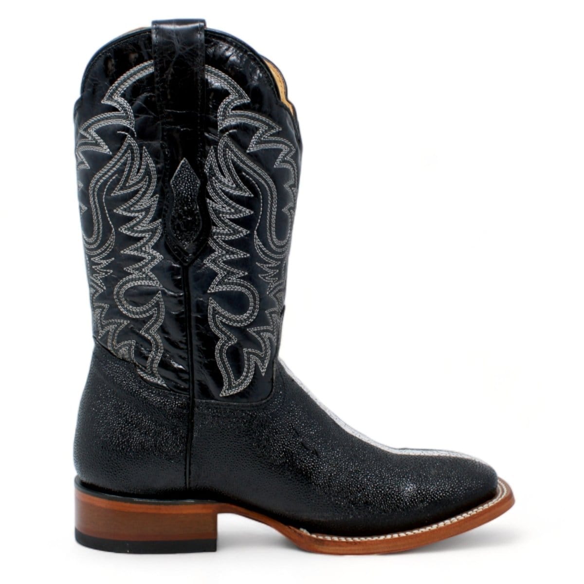 Quincy Boots Boots Men&#39;s Quincy Full Rowstone Stingray Print Rodeo Square Toe Boots Q8221105