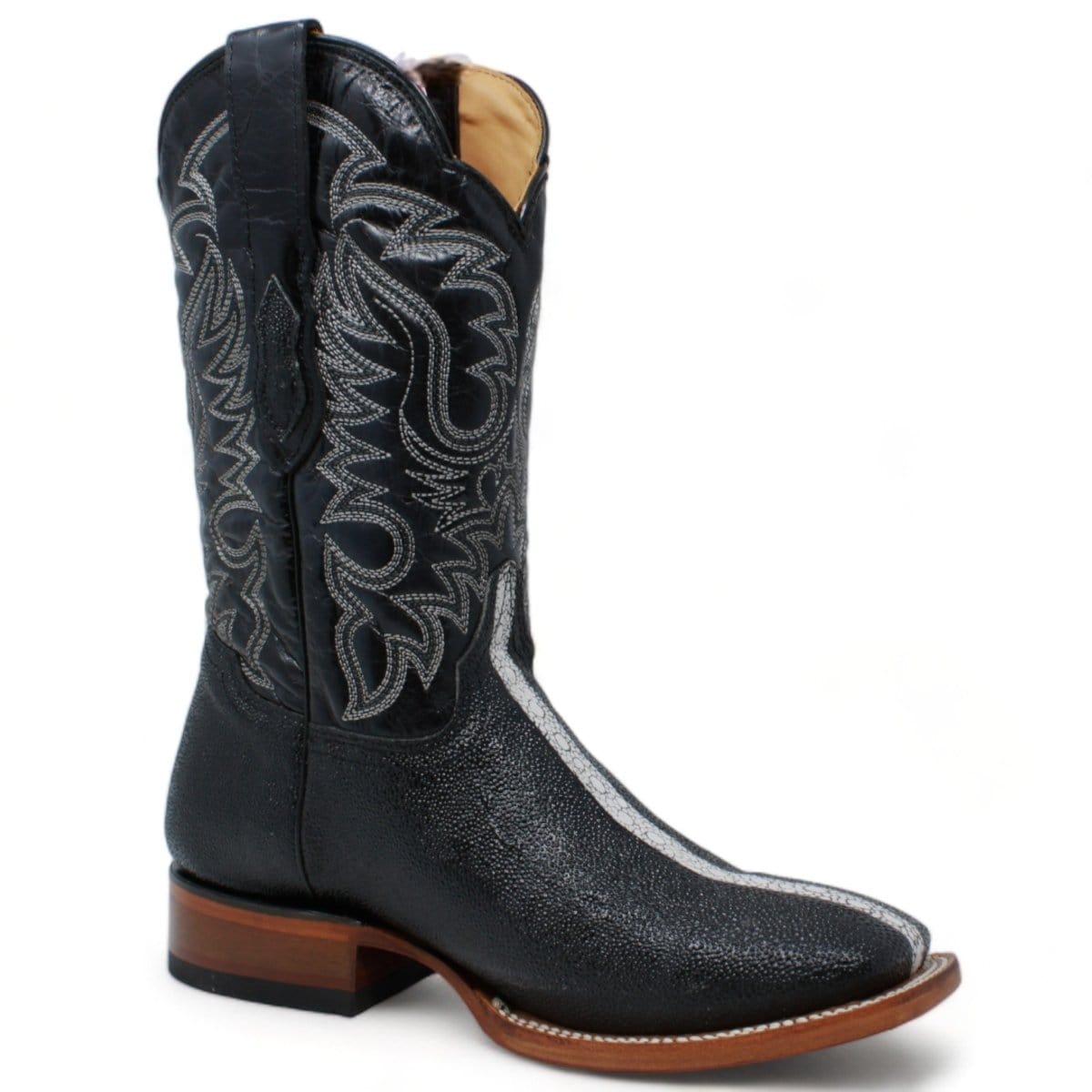 Quincy Boots Boots Men&#39;s Quincy Full Rowstone Stingray Print Rodeo Square Toe Boots Q8221105