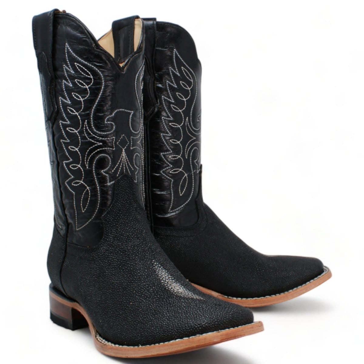 Quincy Boots Boots Men&#39;s Quincy Single Pearl Stingray Print Rodeo Square Toe Boots Q8221205