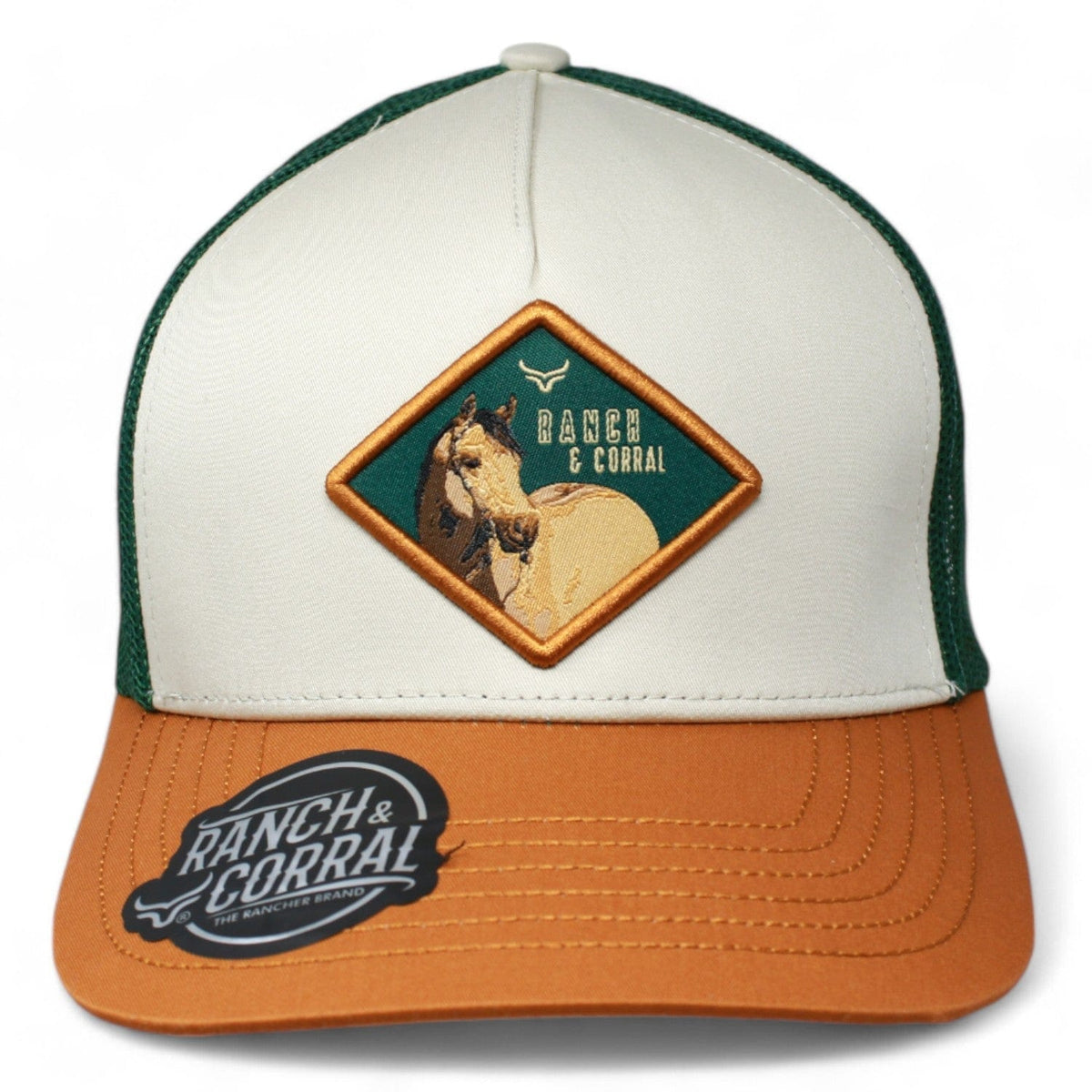 Ranch &amp; Corral Hats Ranch &amp; Corral Trucker Hat Green Horse