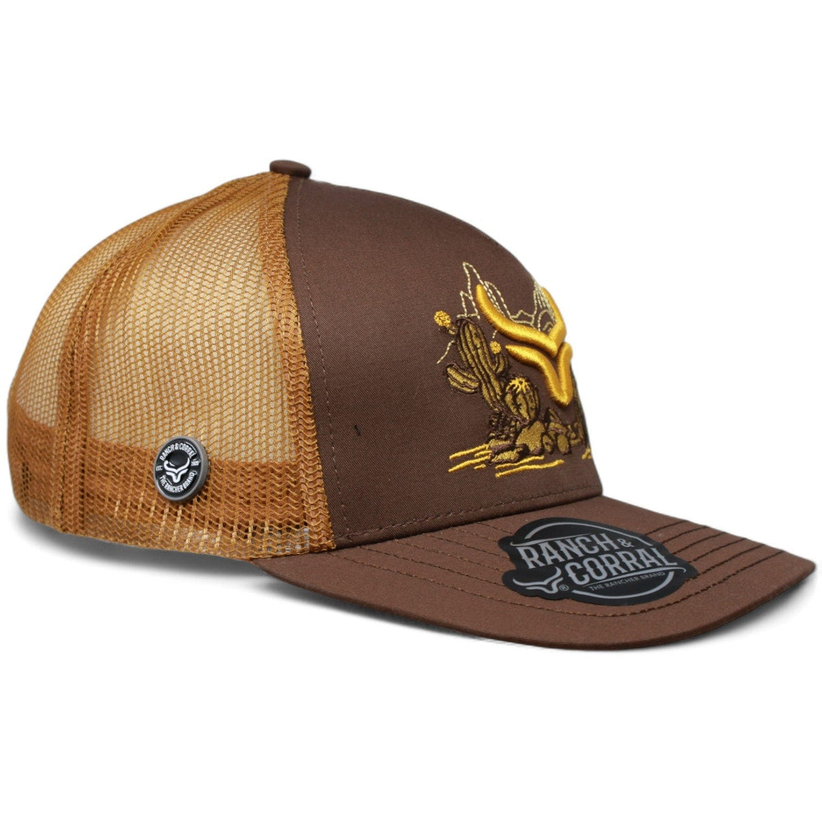 Ranch &amp; Corral Hats Ranch &amp; Corral Trucker Hat Yellow Desert