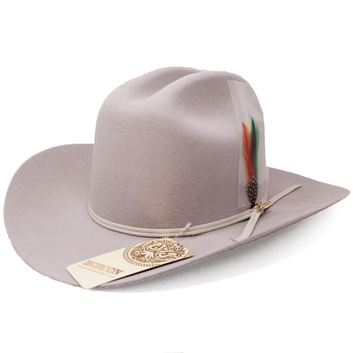 20X Cowboy Felt Hat Sinaloa Style Platinum Gray with 