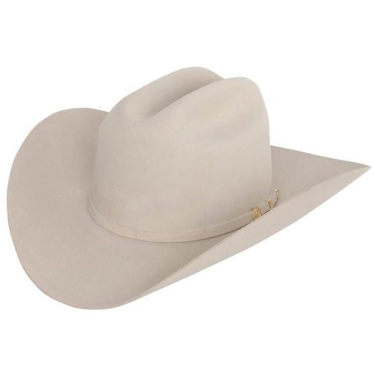 Stetson Hats Silver / 6 5/8 Stetson El Presidente 100X Premier Cowboy Hat Silverbelly SFPRES-4840-61